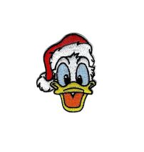 1.75X2.25" Christmas Donald Duck Santa hat IRON ON / SEW ON PATCH - $8.54