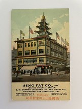 Sing Fat Co Inc Chinatown San Francisco California Postcard - £7.84 GBP