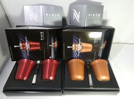 Nespresso Pixie 2X2 Lungo Coffee cups &amp;2X2 Stirrers (Decaffeinato &amp; Buke... - £537.89 GBP