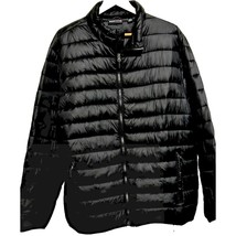 Mens Swiss Tech Black Puffer Packable Jacket Size XL X-Large (46-48) - £14.81 GBP