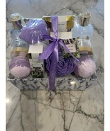 Spa Luxetique Lavender Spa Kit 12 Pcs Lavender Scented Spa Gift Set NEW! - $34.64