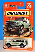 Matchbox 2023 MBX Off Road Series #25 2021 Ford Bronco Pale Green National Parks - £2.33 GBP