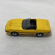 Vintage Matchbox 1987 Corvette Yellow 1:56 Scale Diecast Macao 1983 80s - $4.92