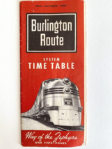 1960 Burlington Route Railroad Passenger Train Time Tables Zephyrs Vista... - $14.95