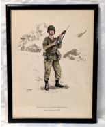 ROYAL CANADIAN REGIMENT MASTER CORPORAL 1979 VINTAGE MILITARY FRAMED ART... - £22.95 GBP