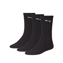 Puma Crew Sock (pack of 3), Black, UK 12-14  - £24.29 GBP
