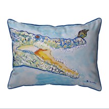 Betsy Drake Croc &amp; Butterfly Extra Large Zippered Pillow 20x24 - £62.29 GBP