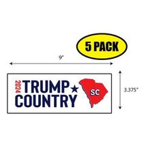 5 PACK 3.375"x9" TRUMP COUNTRY SC 2024 Sticker Decal Humor Funny Gift BS... - $6.53