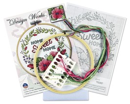Design Works Counted Cross Stitch Kit 8 Round-Home Sweet Home (11 Count) - $41.49