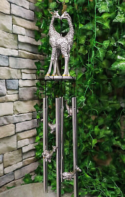 Safari Madagascar Two Giraffe Couples In Love Figurine Crown Garden Wind... - $31.99