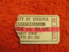 University Of Virginia Basketball Vs. Blue Ticket Stub $ 2.49 Each - £1.94 GBP