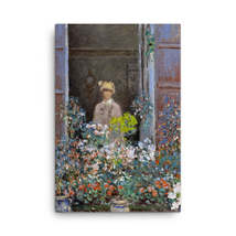 Camille Monet at the Window, Argentuile, 1873 1.jpg Canvas Print - $75.00+