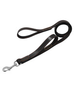 Shwaan Leather Dog Leash 6ft Long Heavy Duty with 2 Padded Traffic Lead ... - $60.00