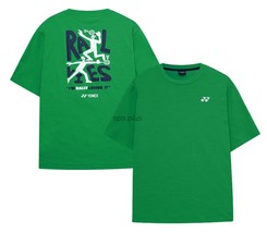 YONEX 25F/W Unisex Badminton T-Shirts Sports Casual Tee OverFit Green 25... - $1,028.27 MXN