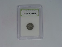 1987 S Roosevelt 10c DCAM Gem Proof Dime Slabbed Coin Plastic Shell Certified - £7.67 GBP