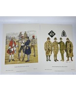 Vintage 11x14 Military Uniforms Set of (6) Prints - $47.85 CAD