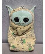 Disney Park Baby Mandalorian Star Wars Baby Yoda In A Blanket Plush - $19.99