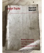 71-74 DODGE TRUCKS MODELS 500-1000 SERVICE SHOP REPAIR MANUAL - $38.43 CAD