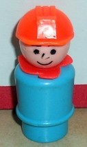 Vintage 80&#39;s Fisher Price Little People Construction worker #942 943 944 - £7.49 GBP