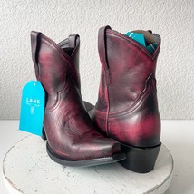 Lane EMMA JANE Womens Cowboy Bootie 10 Black Cherry Western Cowgirl Shor... - $169.42 CAD