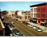State Street View Hastings Michigan MI UNP Chrome Postcard S12 - $2.92