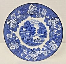 WOOD &amp; SONS English Scenery Blue White Floral Boarder   Woods Ware England - $8.42+