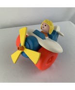Vintage Fisher Price LITTLE PEOPLE 1980 AIRPLANE PULL TOY Pilot Toddler ... - $439.34 MXN