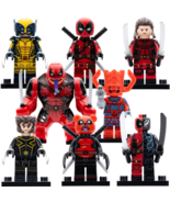 Deadpool Wolverine Multiverse Variants Pandapool Venompool 8pcs Minifigu... - $30.75 CAD
