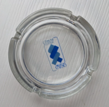 Vintage SITMAR Cruises Logo Ashtray Thick Clear Glass 4.25&quot; Diameter 4-H... - $6.92