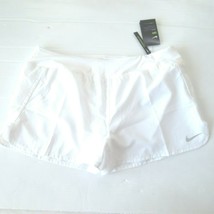 Nike Women Crew Running Short - CJ2400 - White 100 - Size XXL - NWT - £19.94 GBP