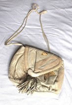 Vintage Sharif  Patchwork Snake Python skin Leather Crossbody Handbag Purse  - £47.47 GBP