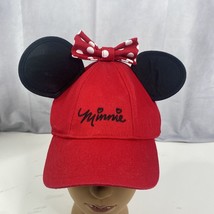 Disney World Minnie Mouse Ears Baseball Hat Snapback Adjustable Cap Wome... - $14.89