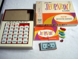 Jeopardy TV Game Seventh Edition  Milton Bradley #4457 1970 Complete - £7.85 GBP
