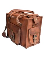 Jaald 12&quot; Leather Duffle Bag Travel Small Carry-on Luggage overnight Gym... - $75.00