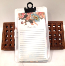 Vtg Case Stationary Clip Notes Mini Clip Board Note Pads Angels Cherubs Flowers - £14.90 GBP