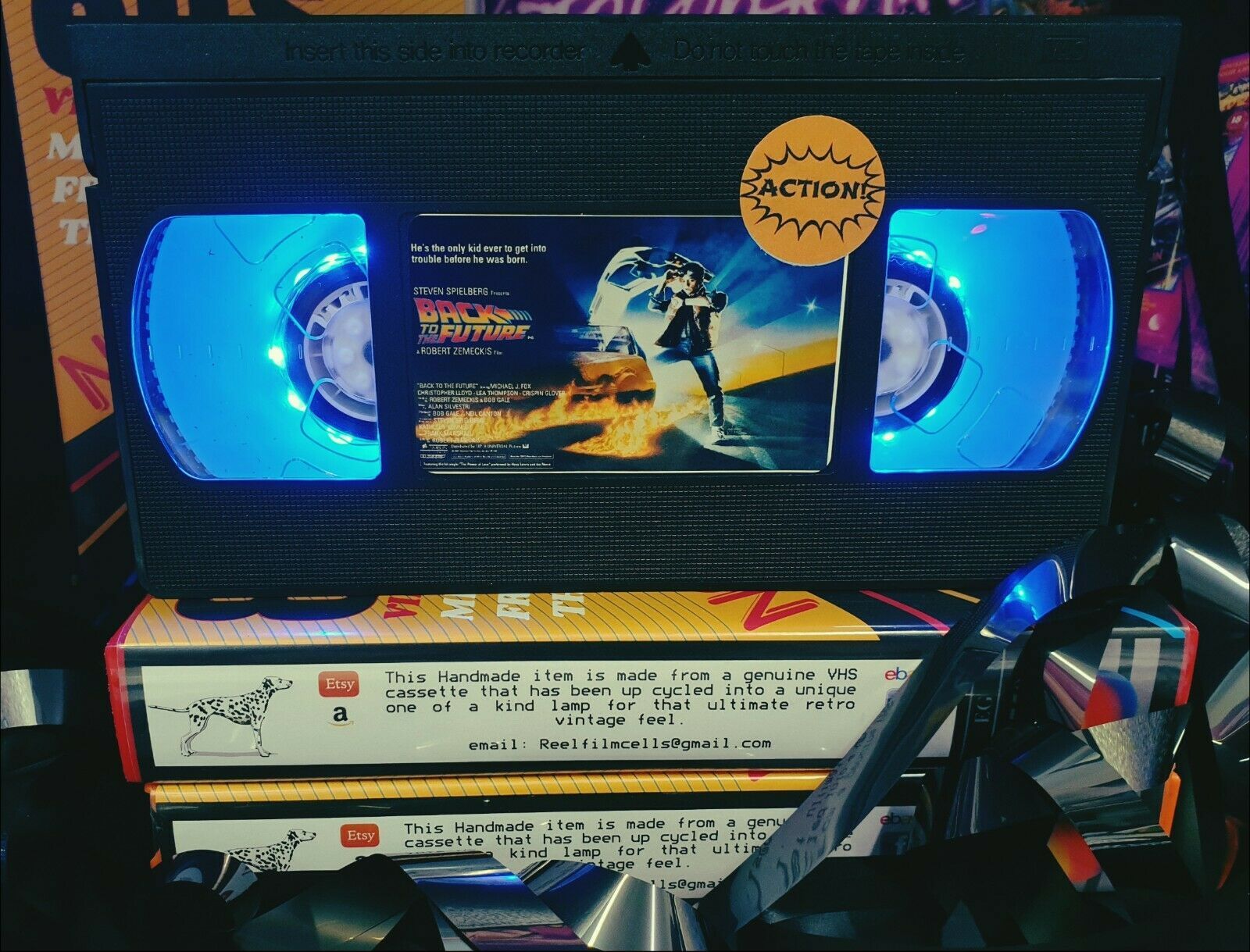 Retro VHS Lamp,Creepshow 2,Night Light!Amazing Gift Idea For Any Movie Fan. Item image 6