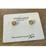 Park Lane Pierced Earrings Studs Jeweled Yellow Rhinestone Big Statement... - £19.46 GBP