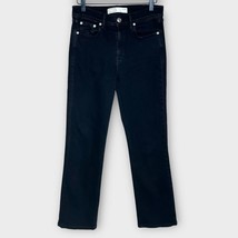 AYR black the pop jeans size 28 LONG straight leg high waisted - £84.03 GBP