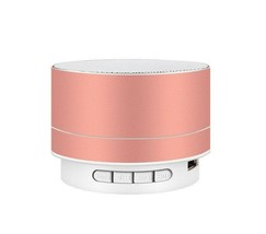 Mini Bluetooth Rechargeable Wireless Speaker Aux Tf Fm A10 Pink - £7.45 GBP