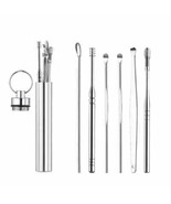 7pc Ear Pick Cleaning Set Spiral Tool Spoon Ear Wax Remover Cleaner Cure... - $6.64