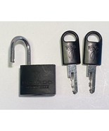 Ricardo Beverly Hills Black Luggage Pad Lock 2 Keys Palm Tree Design 1&quot; ... - £9.24 GBP