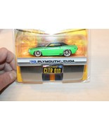 1/64 Scale Dub City Big Time Muscle, 1970 Plymouth Cuda, Green, Die Cast - £24.37 GBP