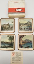Vintage De Luxe Finish Coasters By Pimpernel Castles Set of 4 - $16.74