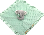 Carter&#39;s Lovey Elephant Security Blanket Sweet Little One Minky Satin Trim - £11.78 GBP