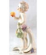 Goebel Cherub Figurine 12-029-12 Monatskinder September Child with Apple... - $62.50