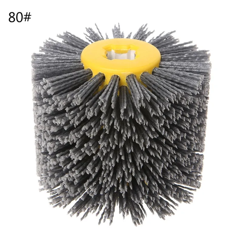 120*100mm Deburring Asive Wire Drawing Round Brush Head Polishing Grinding Tool  - £218.42 GBP