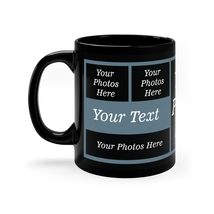 Personalized Coffee Black Mug, Custom Black Mug, Custom Photo Mug, Gift ... - £9.79 GBP