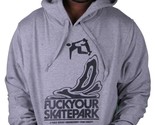 Dissizit Fysp Fuck Tuo Skate Park Pullover con Cappuccio IN Rosso O Eric... - $33.74