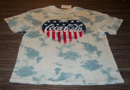 Women&#39;s Teen COCA-COLA American Flag TIE-DYE T-shirt Large New w/ Tag - £15.82 GBP