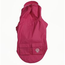 Canada Pooch Torrential Tracker Pink Dog Raincoat Hooded Size 16 In - $10.39